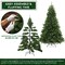Casafield Realistic Green Spruce Unlit Artificial Holiday Christmas Tree with Sturdy Metal Stand